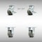 Service Caster 4 Inch Stainless Steel Thermoplastic Caster Set with 2 Brake/Swivel Lock 2 Rigid SCC-SS30S420-TPRRF-TLB-BSL-2-R-2 - alternate 5